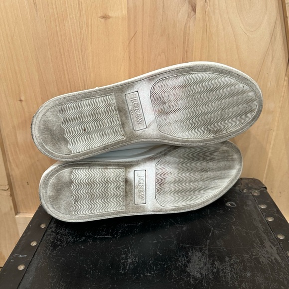 J.Crew Court Leather Low Top Round Toe Comfort Sneaker White Men's Size 11 - Picture 12 of 15